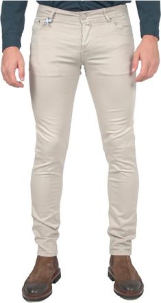 Jacob Cohen Bobby Slim Chino Broek - Heren - Broeken - Beige - Maat: W31 Katoen
