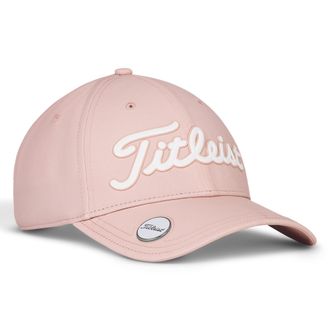 Titleist Players Performance Ball Marker Golf Cap, Soft Pink/White, Adjustable