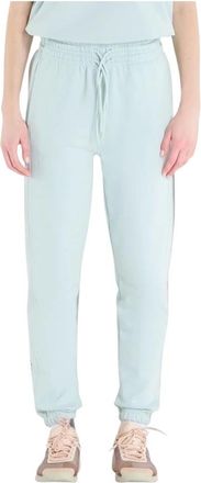 adidas by Stella McCartney Logo Trainingsbroeken - Dames - Trainingsbroeken - Blauw - M - Katoen - Fitness