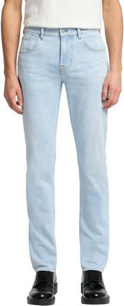 7 For All Mankind Slimmy Tapered Slim Fit Jeans in Studio Blue at Nordstrom, Size 38