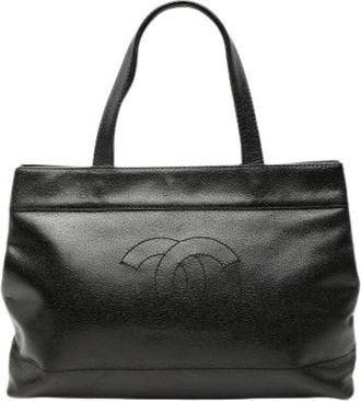 Chanel Pre-owned Tote Bags, female, Black, Size: ONE SIZE Pre-owned Tote Bag