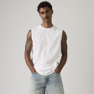 Levi's Classic Muscle Tank Top - Mens - 2XL - White