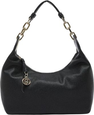 Liu Jo Tassen, Dames, Zwart, ONE Size, Leer, Faiza Schoudertas