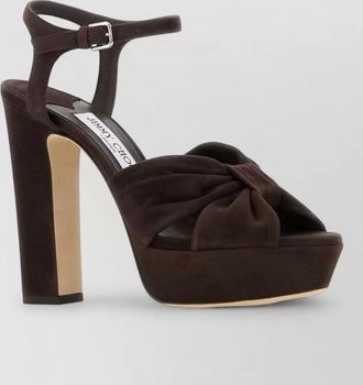 Jimmy Choo London suede platform sandals