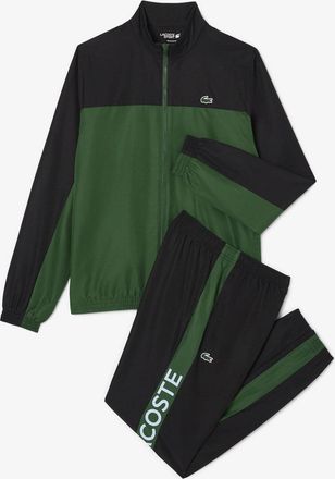 Lacoste Mens Printed Tracksuit in Green - Size X-Small