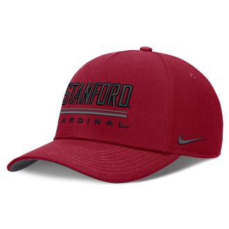 Nike Stanford Sideline Practice Rise Nike Mens Dri-FIT College Adjustable Hat in Red | NC0669WSDN-RKB
