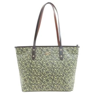 Coach Pre-owned Tote Bags, female, Green, Size: ONE SIZE Pre-owned Tote bag