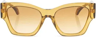 Versace Sunglasses, female, Yellow, Size: 53 MM Ve4492U Oversized Sunglasses