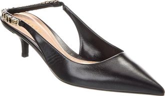 Gucci Signoria Leather Slingback Pump