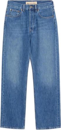 Valentino Straight-leg Jeans - Heren - Regular Fit Jeans - Blauw - W33 - Katoen - Jeans