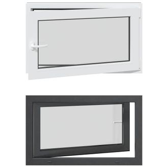 vidaXL Color Interno De Ventana De S&oacute;tano Blanco Risor 100 X 50 Cm Vidaxl