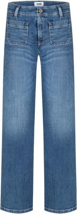 Cambio Tess Pocket - Dames - Bootcut Jeans - Blauw - 2XL L33 - Katoen - Jeans