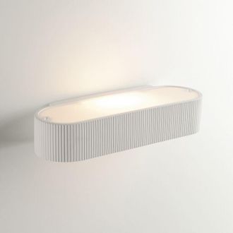 Fan Europe Applique gatsby in gesso bianco verniciabile 10.5x7x35 cm