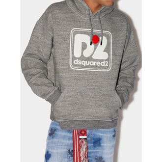 Dsquared2 Mens Icon Cottonblend Hoodie S74gu0508s25030 - Grey - Size X-Large
