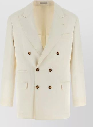 Brunello Cucinelli silk linen blazer