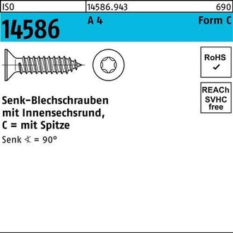 OEM Tornillo De Plomada Iso 14586 Isr/punta 4,2x 9,5-t20 A 4 1000uds