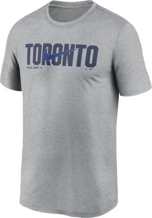 Nike Toronto Blue Jays Swoosh Legend Nike Mens Dri-FIT MLB T-Shirt in Grey | NKGK06GTOR-RSQ