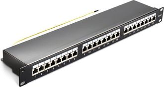 OEM Panel De Conexi&oacute;n Modular Cat7 De 19 Y 24 Puertos Para M&oacute;dulos Keystone - Cable Lan Rj45 Blindado, Montaje En Rack