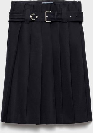 Prada Pleated gabardine skirt