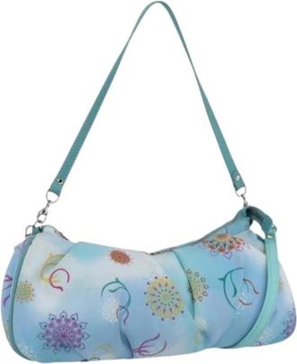 Ferragamo Pre-owned Nylon Schoudertas - Dames - Vintage Schoudertas - Blauw - ONE Size - Nylon - Vintage