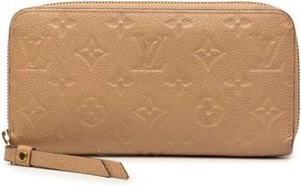 Louis Vuitton Pre-owned Long Wallet - Dames - Vintage Accessoires - Beige - ONE Size - Leer - Vintage