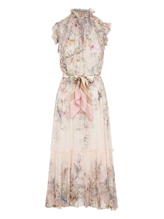 Zimmermann Rebellion midi dress - Neutrals