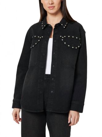 Habitual Denim Jacket With Studs In Black