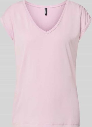 Pieces Relaxed Fit T-Shirt aus Modal-Mix Modell KAMALA in Altrosa, Gr&ouml;&szlig;e XL