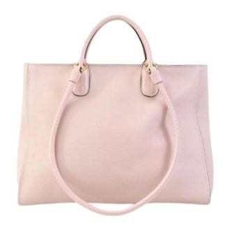 Ferragamo Pre-owned Handbags, female, Pink, Size: ONE SIZE Pre-owned Leather Shoulder Bag
