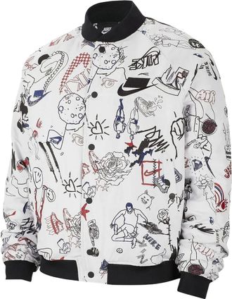 Nike Bomber NSW con stampa - Bianco