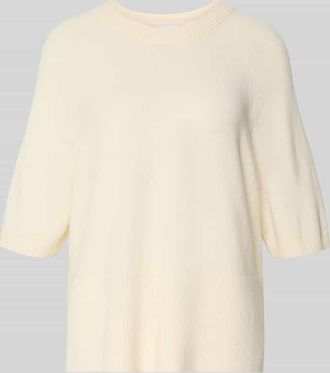 Comma Strickpullover mit 1/2-Arm in Offwhite, Gr&ouml;&szlig;e XL