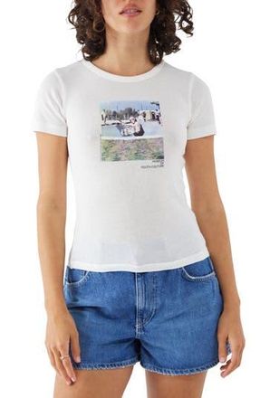 BDG Museum of Youth Cotton Graphic Baby Tee in White at Nordstrom Rack, Size X-Small