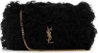 Saint Laurent Black shearling medium Jamie shoulder bag