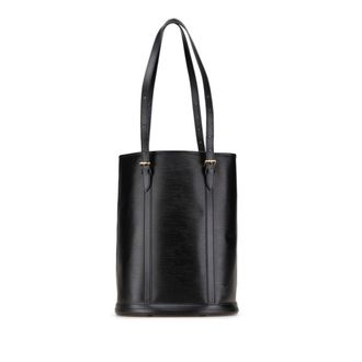 Louis Vuitton Black Pvc Leather Shoulder Bag Tote Bag (Pre-Owned)