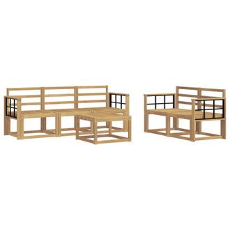 vidaXL Conjunto De Sof&aacute;s De Exterior 6 Pcs Blanco 59 X 59 X 37 Cm Vidaxl