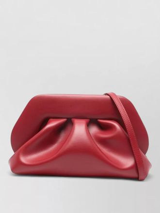 Themoir&egrave; medium vegan leather clutch detachable strap