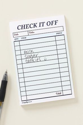 Anthropologie X Marigold Press Guest Check Notepad