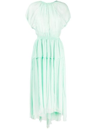 Diesel D-Tangi crepe dress - women - Polyester/Viscose - S - Green