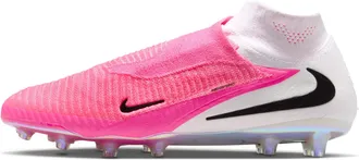 Nike Mens Phantom 6 High Elite Artificial-Grass Soccer Cleats in Pink | IQ1869-900