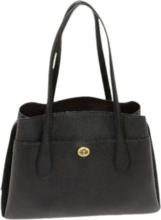 Coach Pre-owned Laura Carryall Leren Tote Bag - Dames - Vintage Schoudertas - Zwart - ONE Size - Leer - Vintage