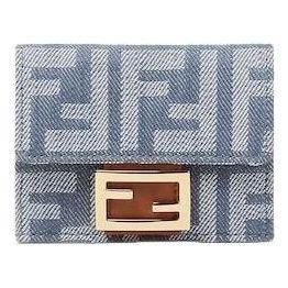 Fendi (WMNS) Fendi FW25 Baguette Tri-Fold Wallet Blue 8M0395AUT4F1SXQ