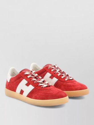 Hogan low top sneakers contrast heel tab