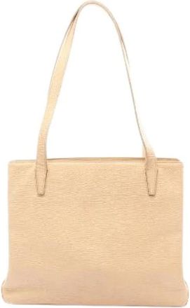 Loewe Pre-owned leren tote bag - Dames - Vintage Shopper - Beige - ONE Size - Leer - Vintage