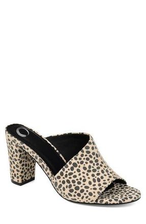 Journee Collection Allea Block Heel Mule - Wide Width in Animal at Nordstrom Rack, Size 12