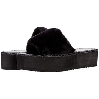 Matisse Footwear Solana Black Faux Fur SOLANA-593 Womens