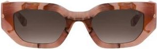 Philipp Plein 55mm Square Sunglasses1 in Pink Pink Pink at Nordstrom Rack