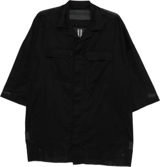 Rick Owens Chest-pocket Black Shirt
