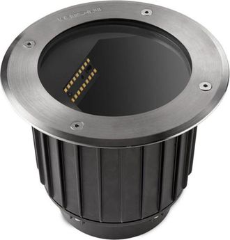 Leds - C4 Leds-c4 - Leds C4 - Empotrable De Suelo Ip65-ip67 Gea Wall Washer &Oslash;225mm Led 27.5 Blanco C&aacute;lido - 3000k On-off Acero Inoxidable Aisi 316 1008lm