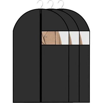 OEM Juego De 3 Fundas Para Ropa De Peva, 60 X 120 Cm, Resistentes Al Polvo Y Al Agua, Con Cremallera. Fundas Colgantes Para Guardar Camisas, Trajes, Abrig