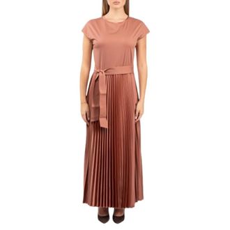 Max Mara Kleedjes, Dames, Bruin, M, Polyester, Gela Jersey A-Line Jurk